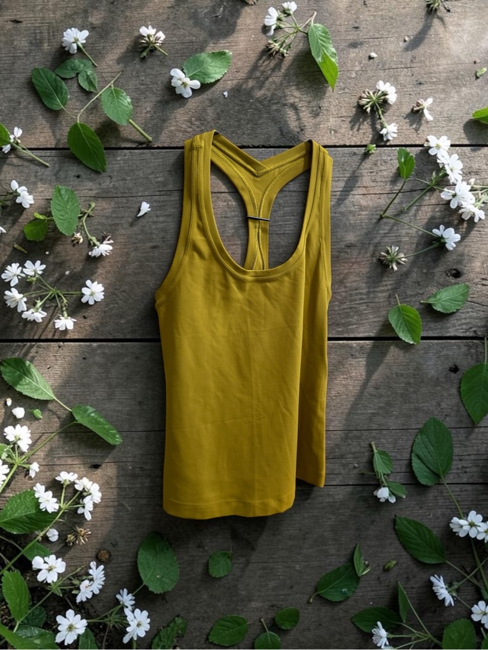Lululemon Mustard Yellow Racerback Athletic Tank Size 4